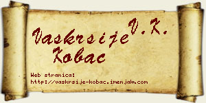 Vaskrsije Kobac vizit kartica